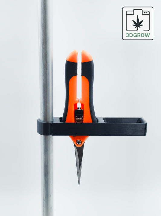 3DGROW Scherenhalter als Werkzeughalter für Growzelt-Stangen 16–25 mm