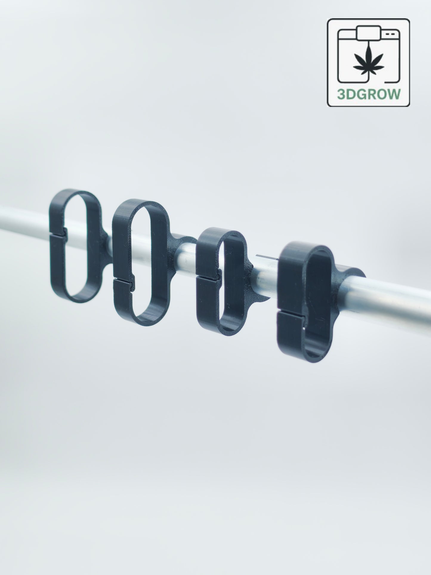 3DGROW Kabelclips für Growbox 16–25 mm – Standard & XL – Kabelmanagement & Ordnung (10er-Pack)