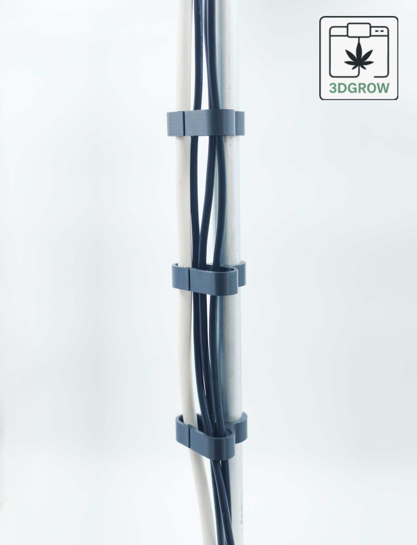 3DGROW Kabelclips für Growbox 16–25 mm – Standard & XL – Kabelmanagement & Ordnung (10er-Pack)