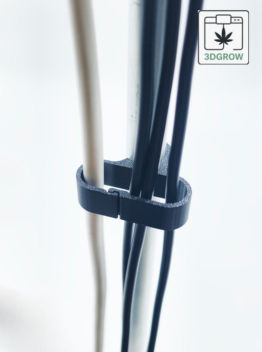 3DGROW Kabelclips für Growbox 16–25 mm – Standard & XL – Kabelmanagement & Ordnung (10er-Pack)