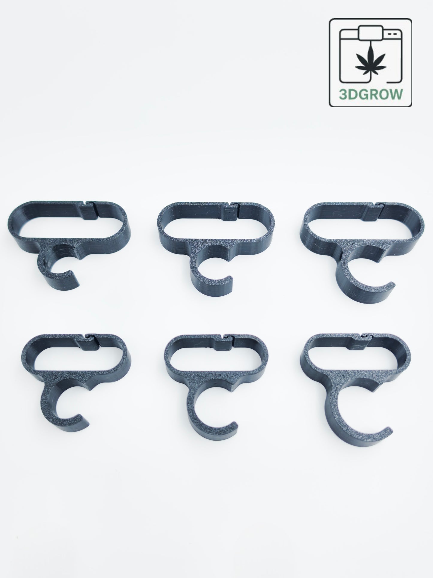 3DGROW Kabelclips für Growbox 16–25 mm – Standard & XL – Kabelmanagement & Ordnung (10er-Pack)