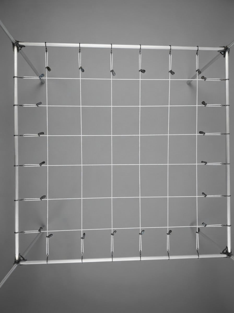 FlexGrow SCROG-Netz Draufsicht Raster