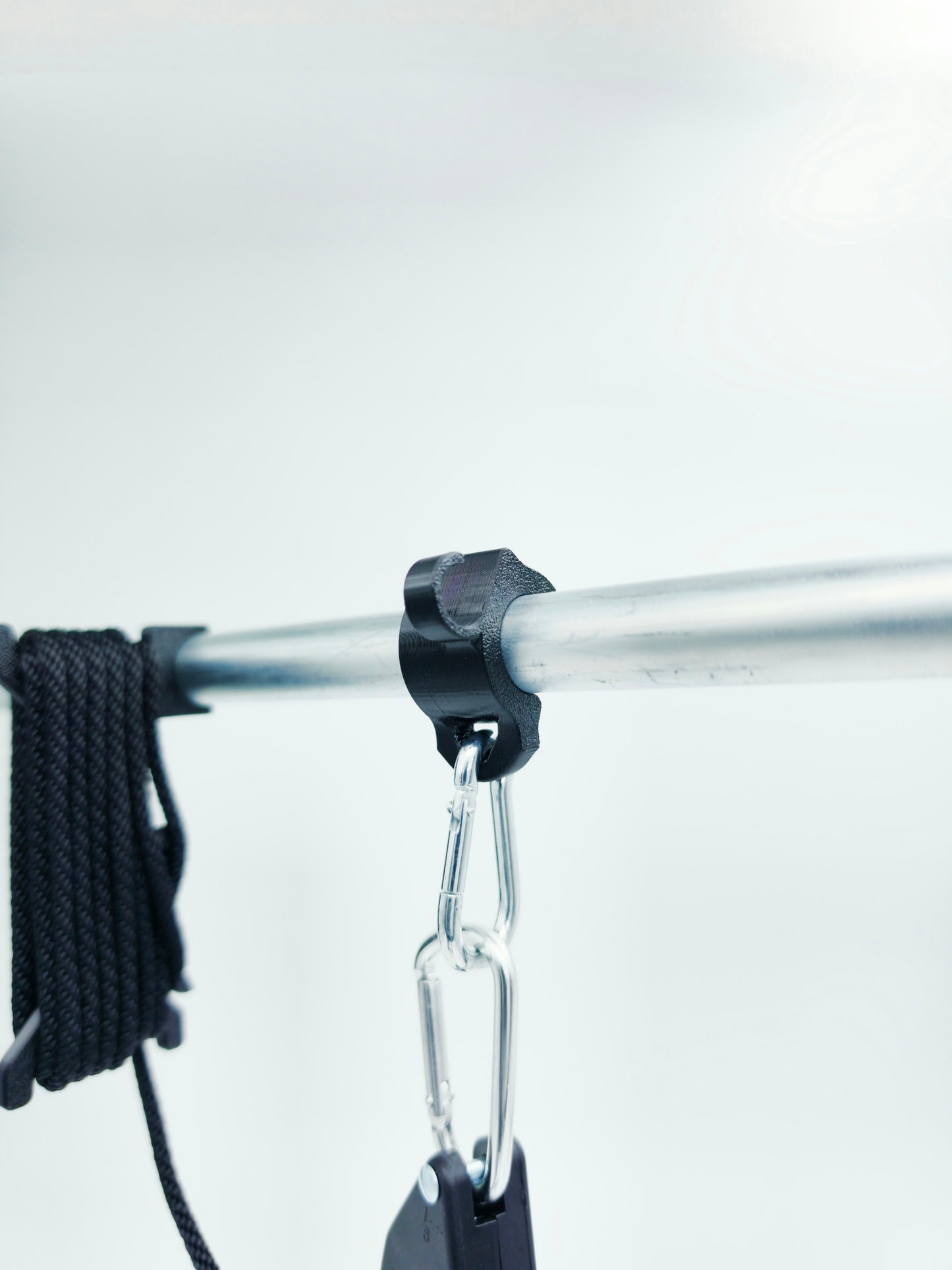 3DGROW Aufhängung für Growbox – Ohne & Mit Karabiner – 16–25mm – Lüftung / Lampen / Seilratschen