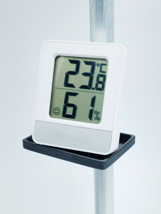 3DGROW Eckregal 6×4 cm als Mini-Ablage für Hygrometer und Thermometer im Growzelt