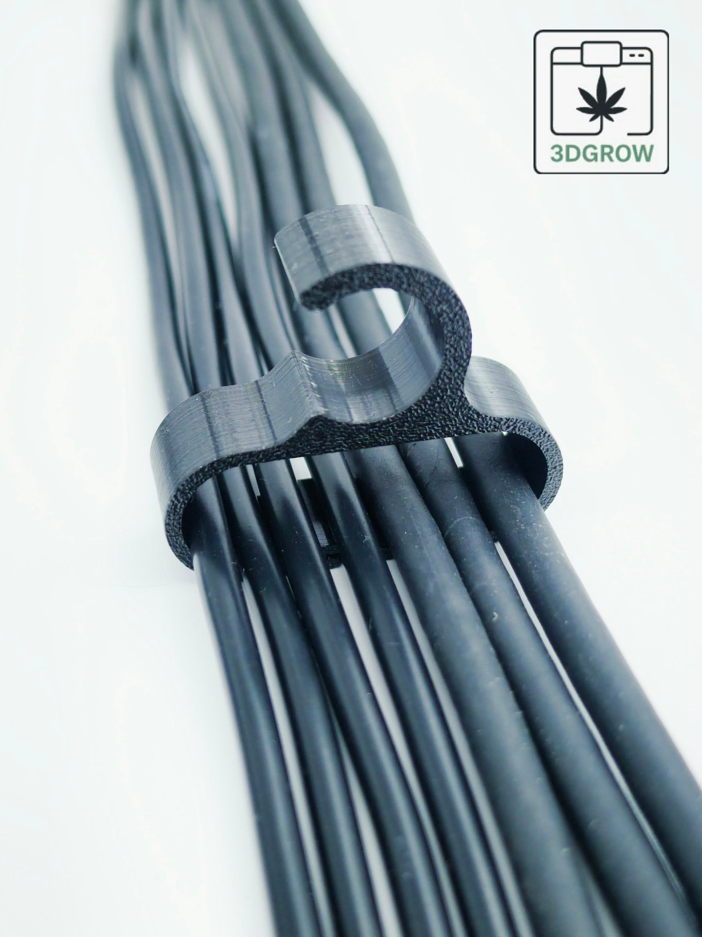 3DGROW Kabelclips für Growbox 16–25 mm – Standard & XL – Kabelmanagement & Ordnung (10er-Pack)