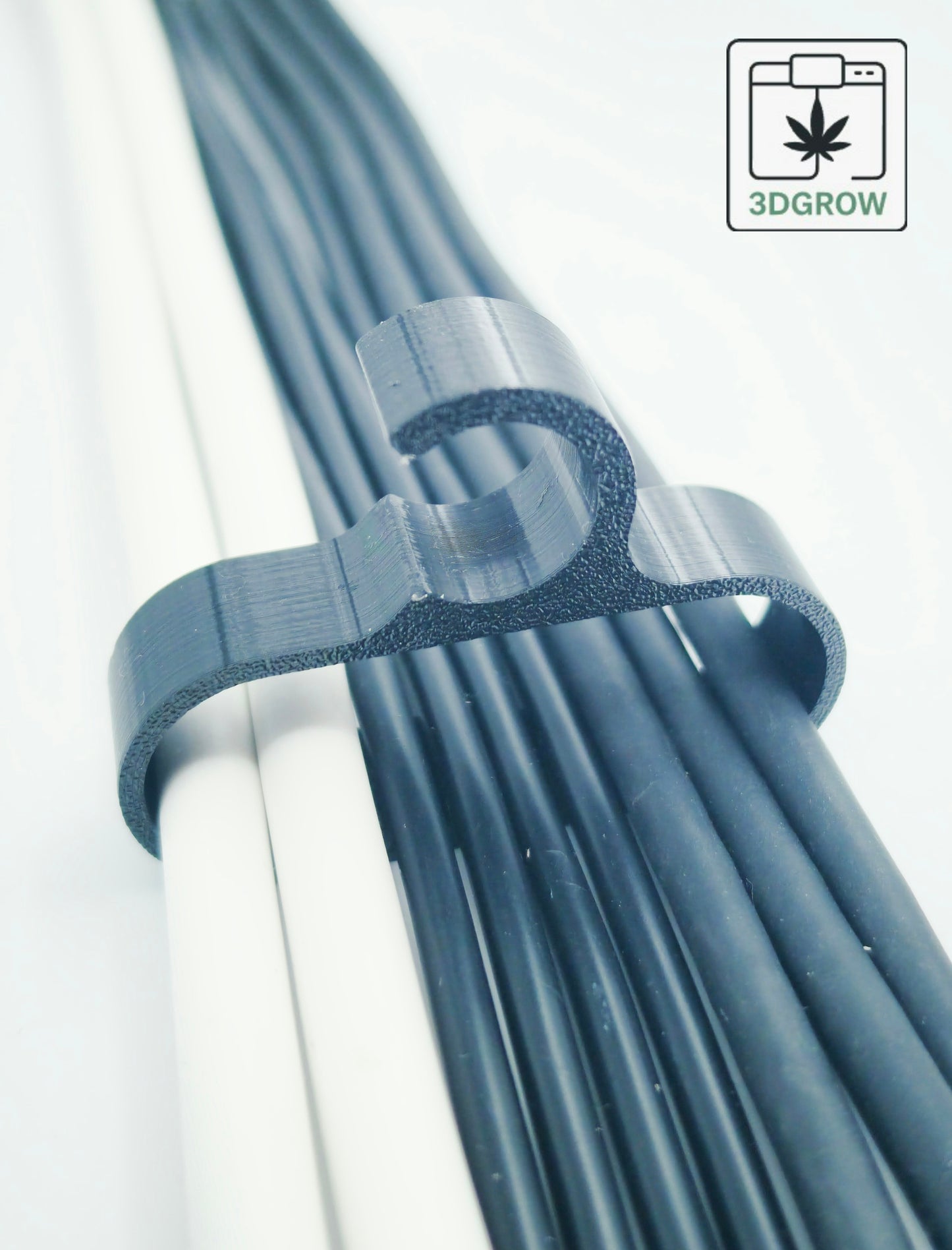 3DGROW Kabelclips für Growbox 16–25 mm – Standard & XL – Kabelmanagement & Ordnung (10er-Pack)